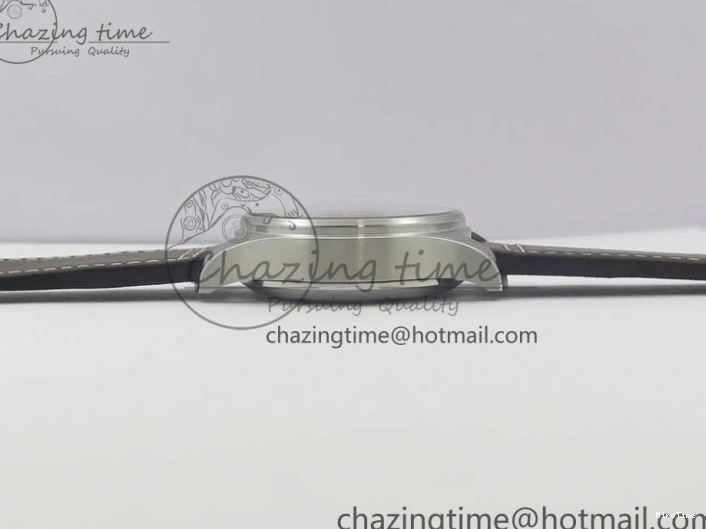 MIROTIME 1221 Pilot Chrono Spitfire IW387903 SS ZF 1:1 Best Edition Black Dial on Brown Leather Strap A OdorResistant 7127